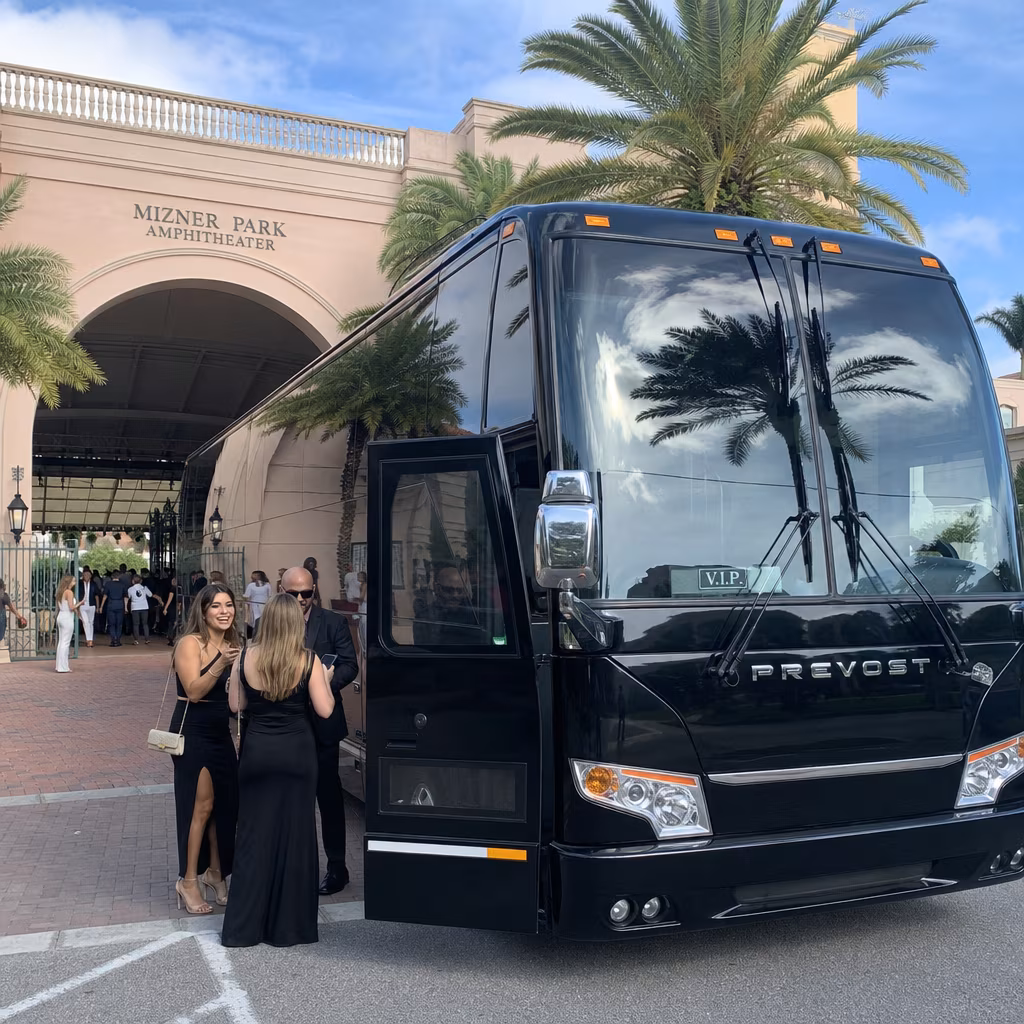 Rent a Bus to Mizner Park Amphitheater