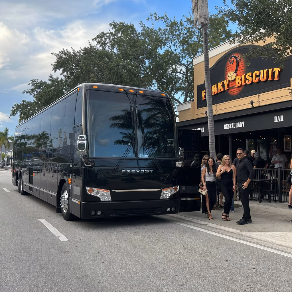 Rent a Bus to The Funky Biscuit
