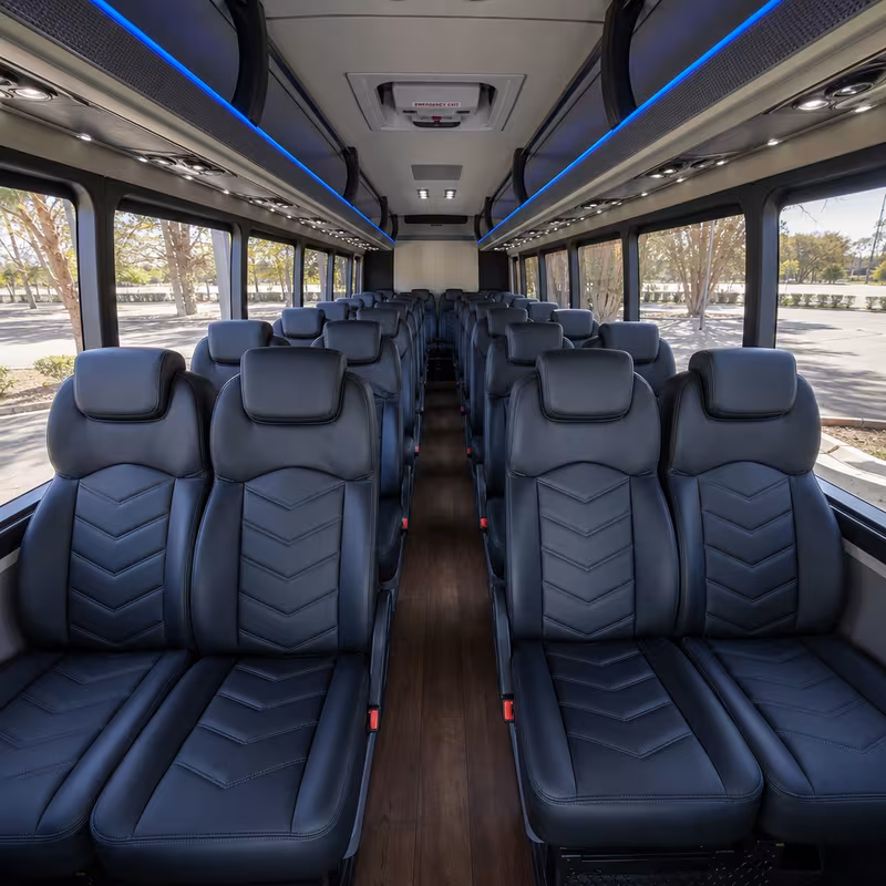 15-35 Passenger Minibus Interior