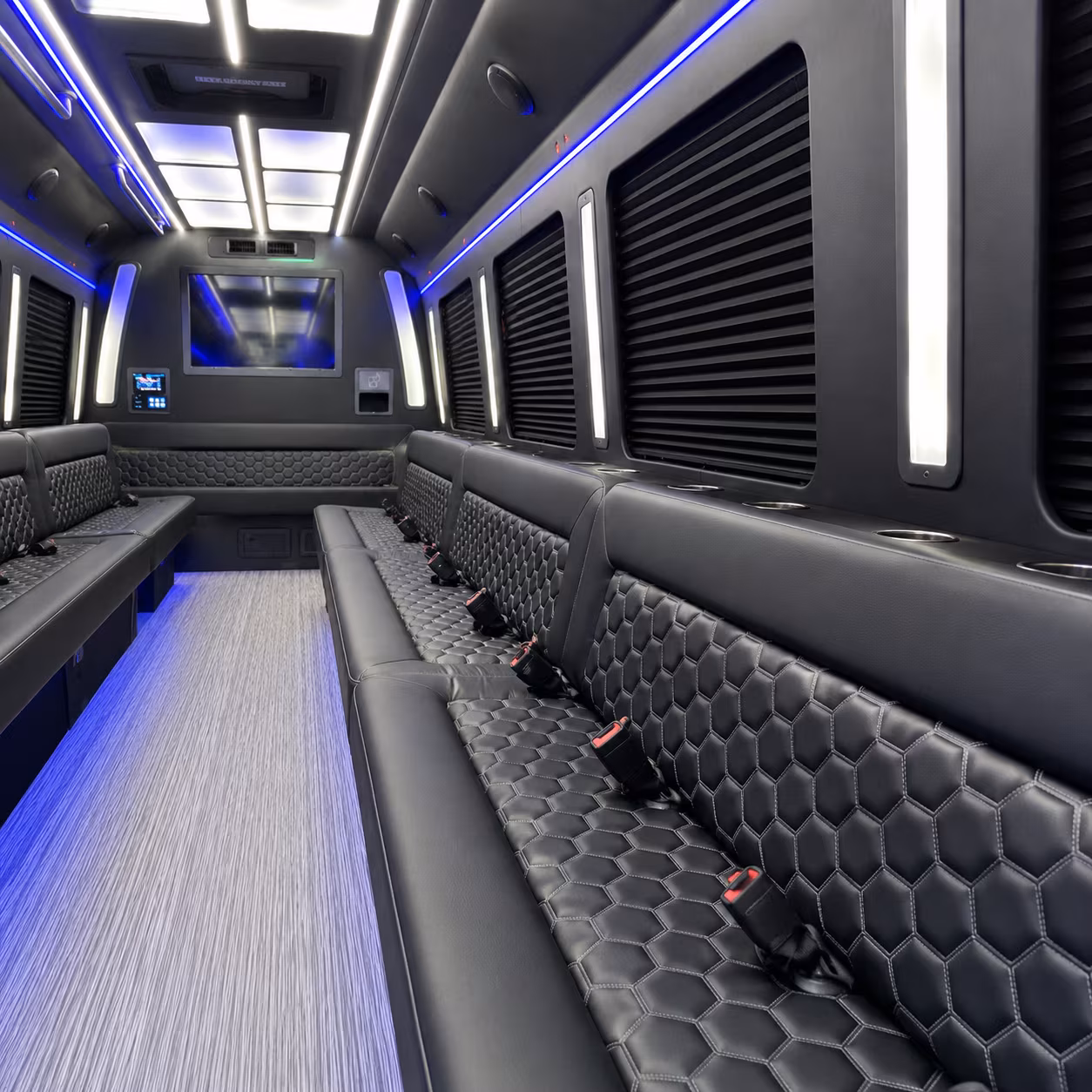 Boca Raton Birthday, Sweet 16, & Quinceañera Transportation party bus exterior