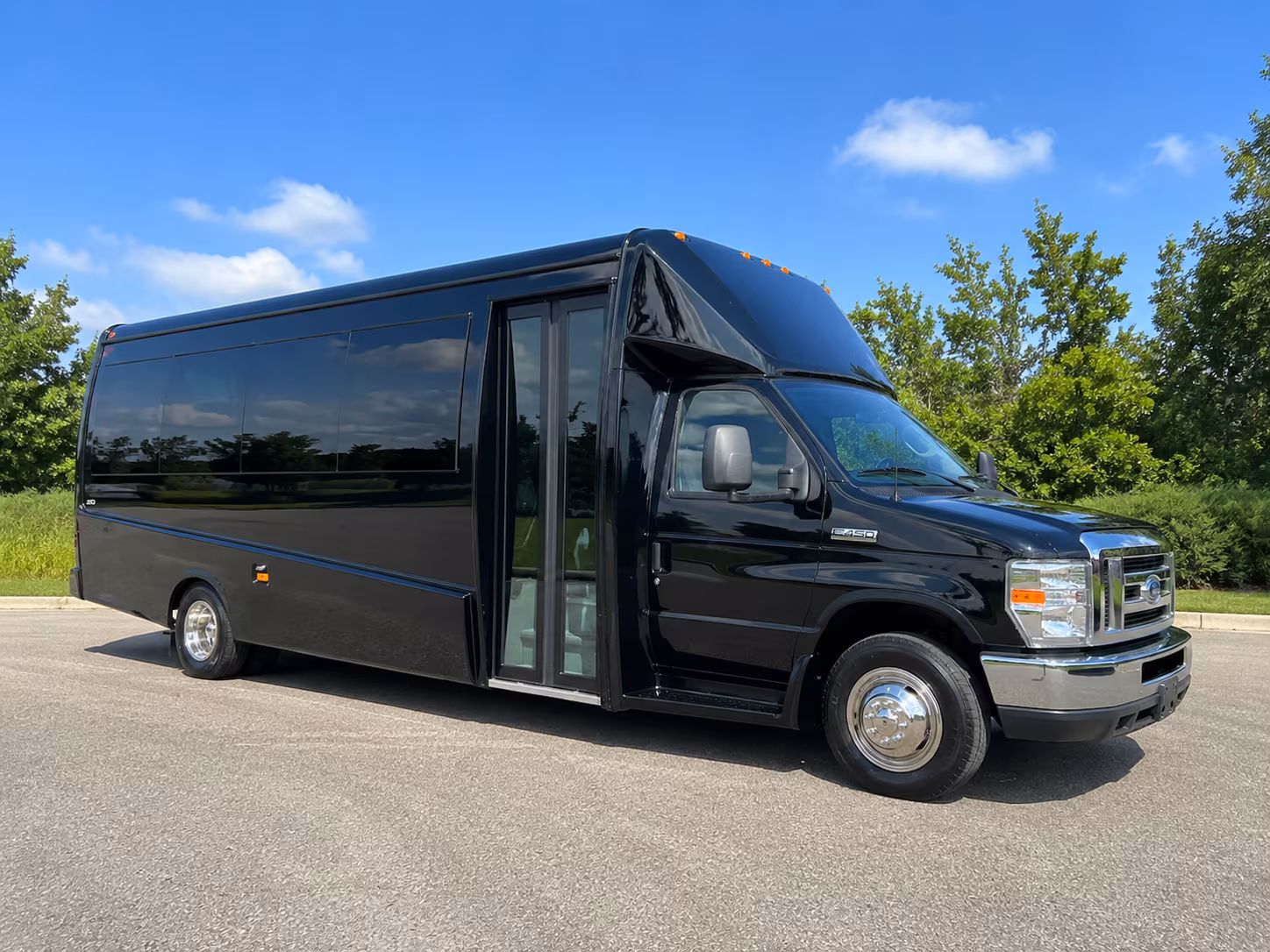 Boca Raton Corporate Transportation party bus exterior