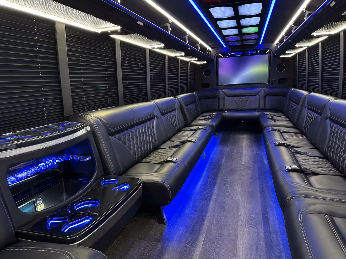 Boca Raton Private Event Transportation party bus exterior