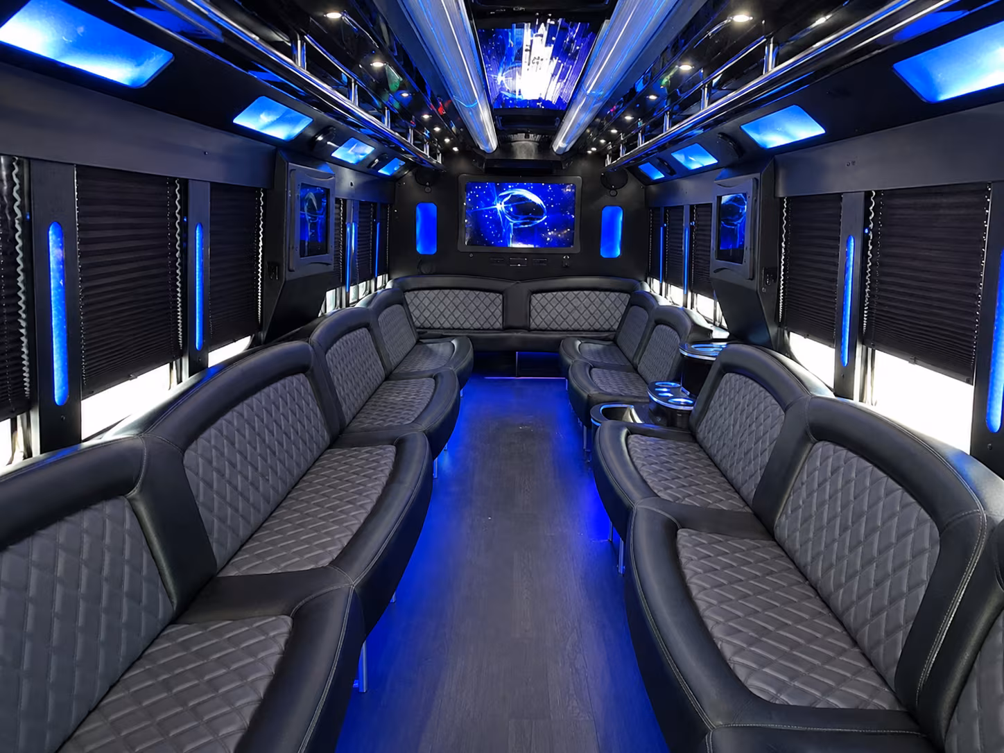 Boca Raton Private Event Transportation party bus exterior