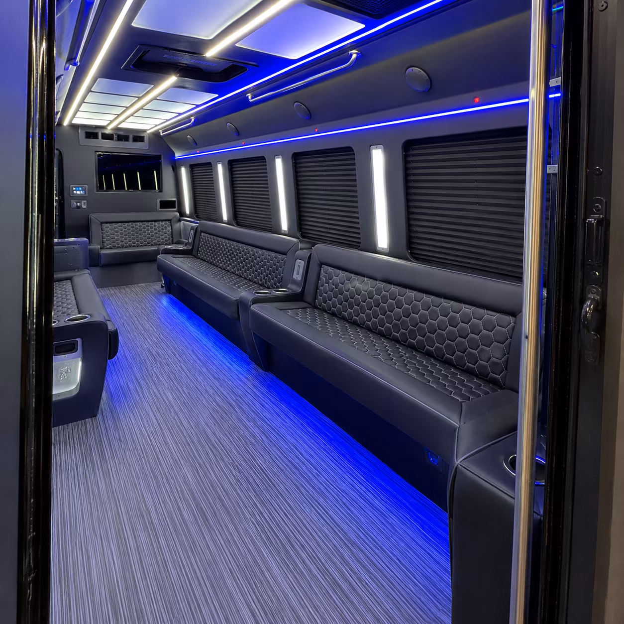 Boca Raton Prom & Homecoming Transportation party bus exterior