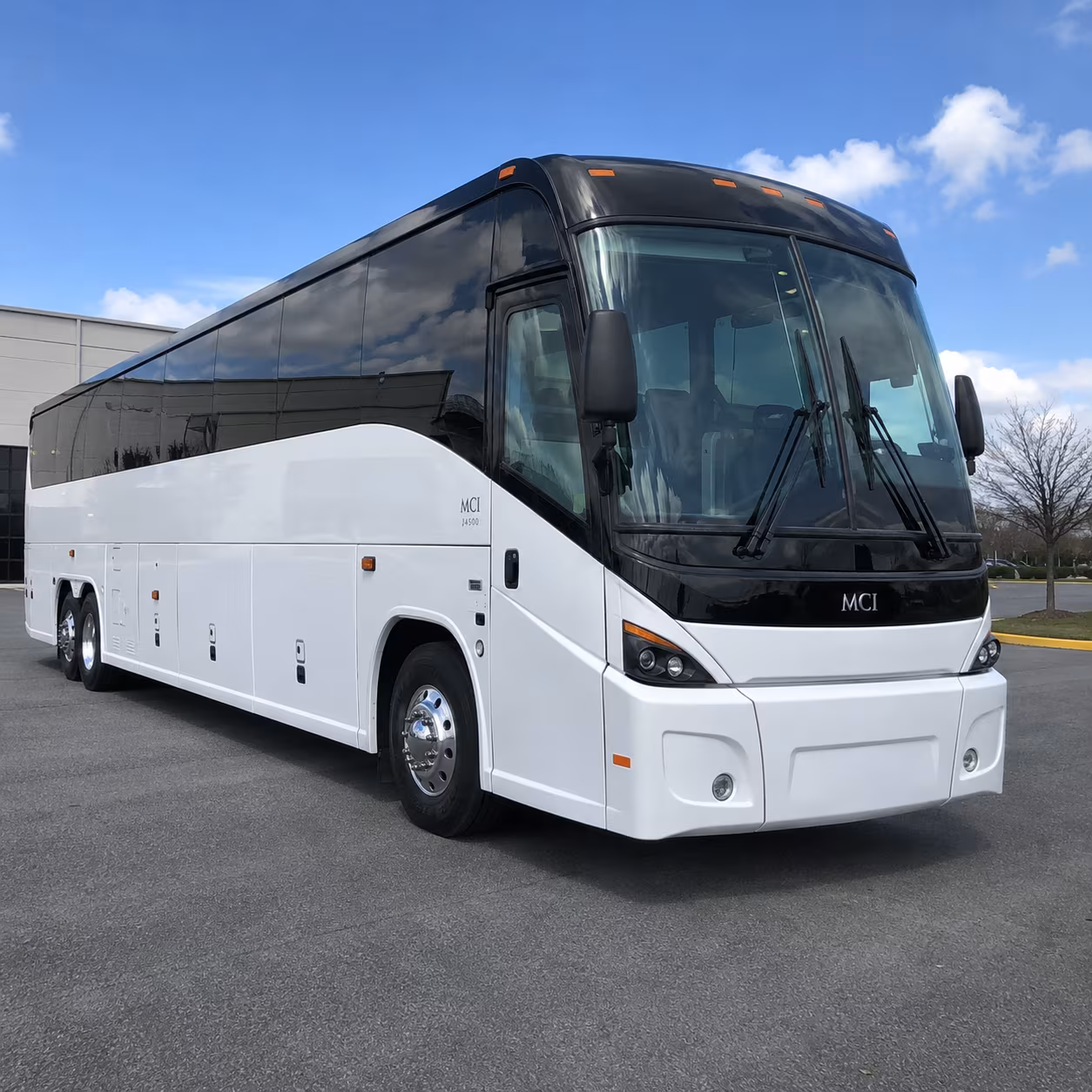 Boca Raton School Event Transportation party bus exterior