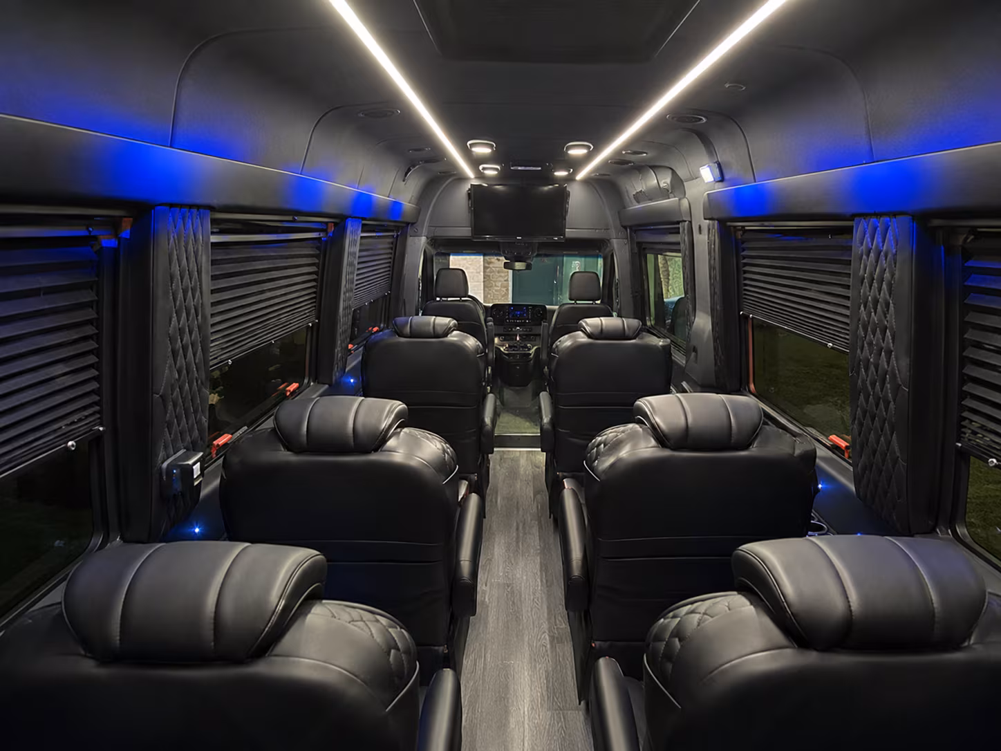 Boca Raton School Event Transportation party bus exterior