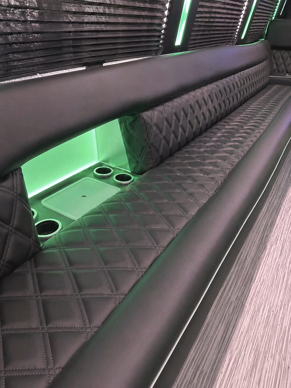 Boca Raton Sporting Event Transportation party bus interior