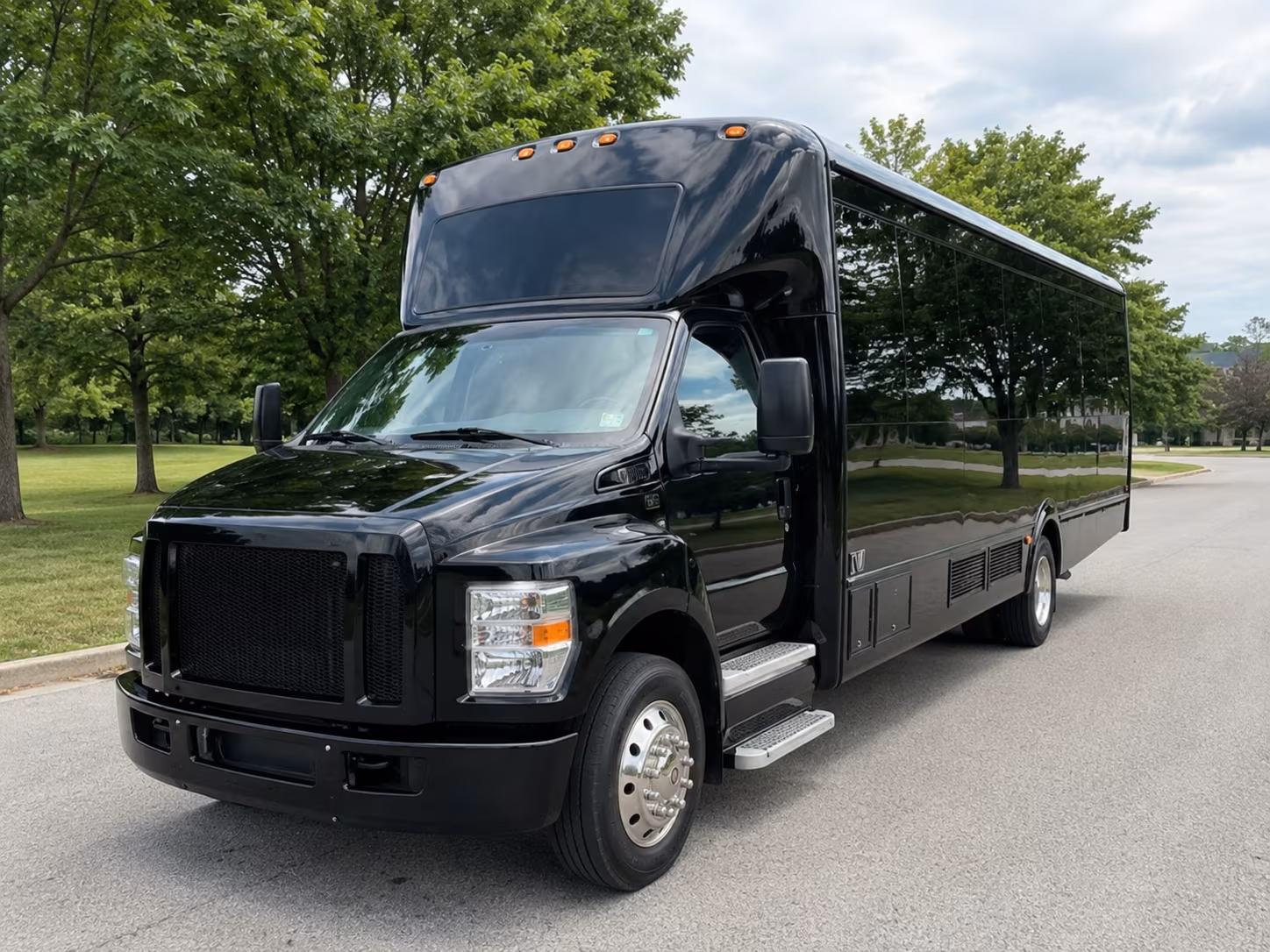 Boca Raton Sporting Event Transportation party bus exterior