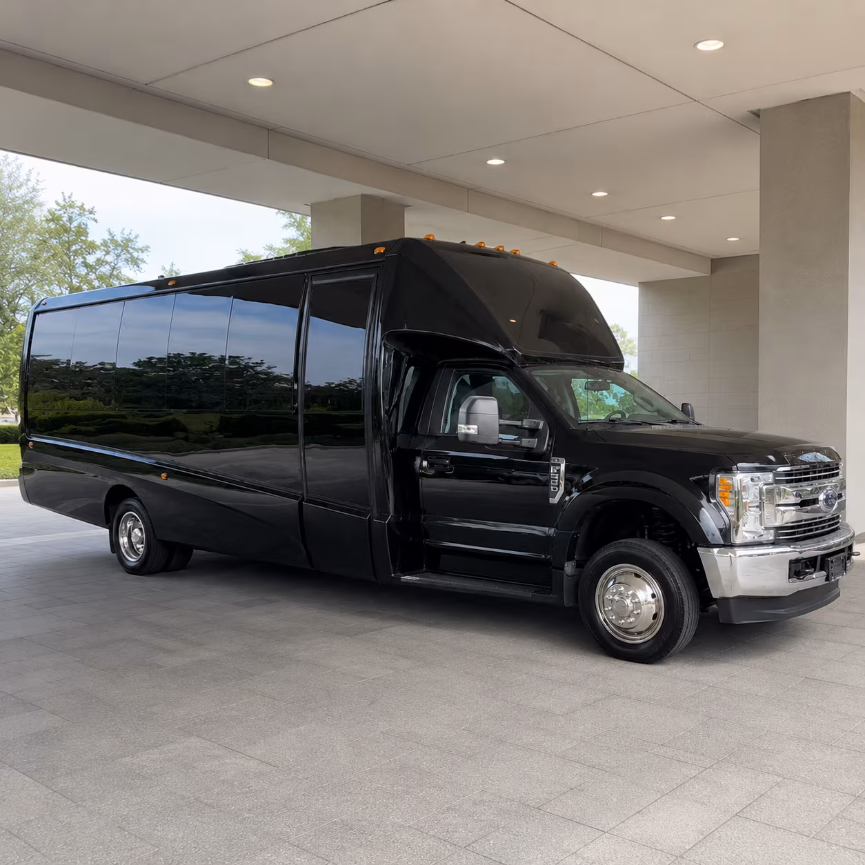 Boca Raton Sporting Event Transportation party bus exterior