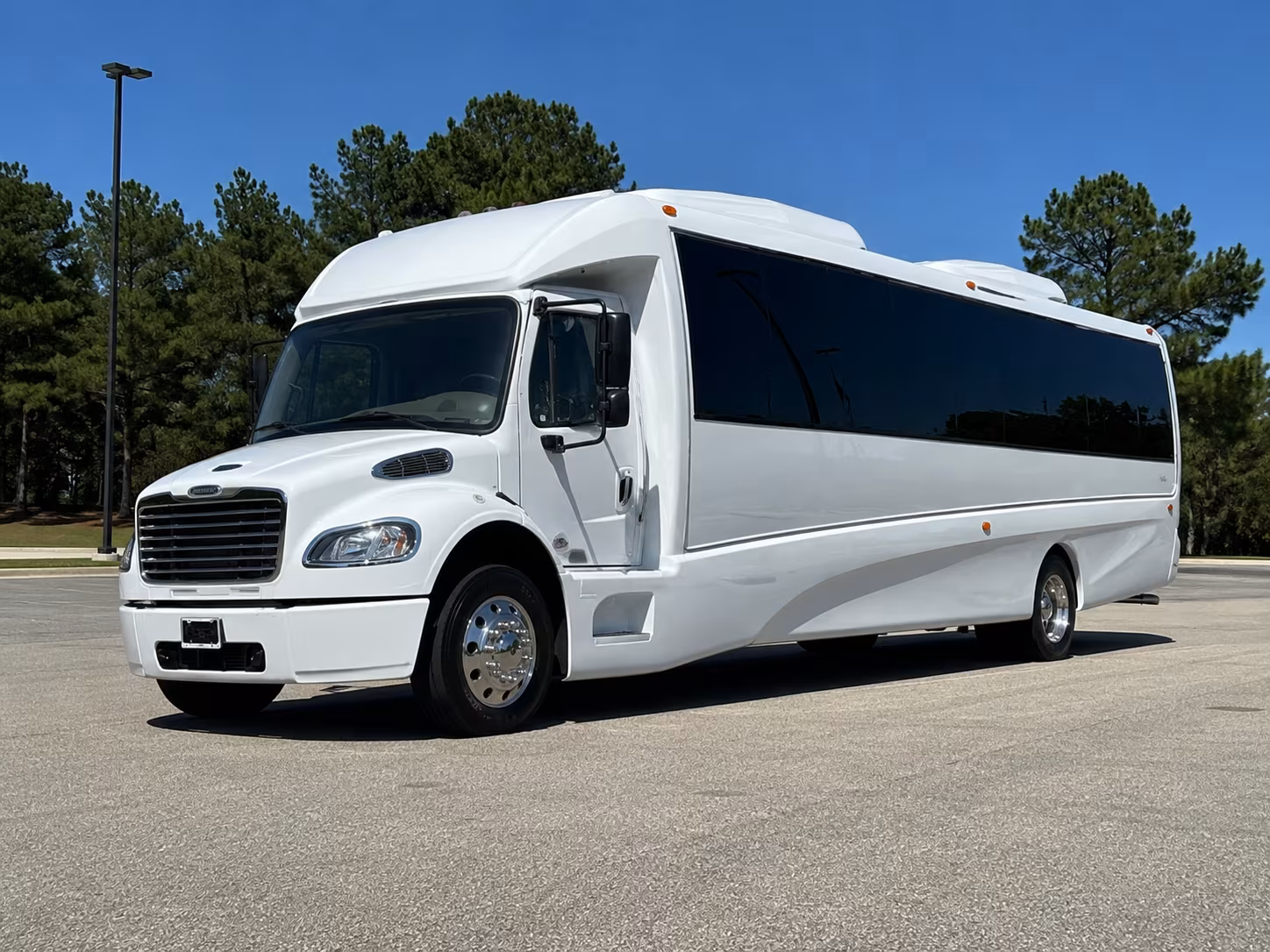 Boca Raton Sporting Event Transportation party bus exterior