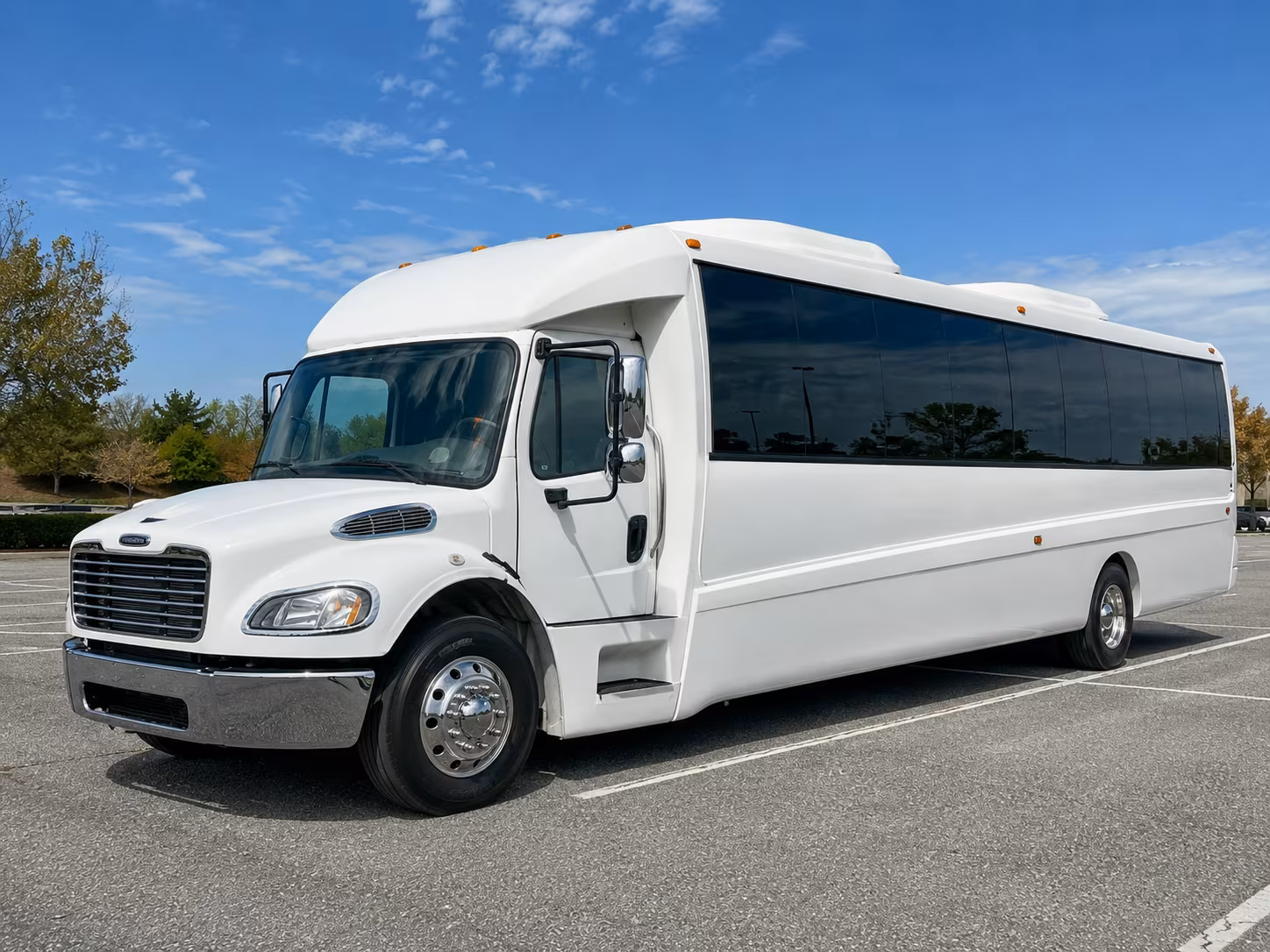 Boca Raton Wedding Transportation party bus exterior