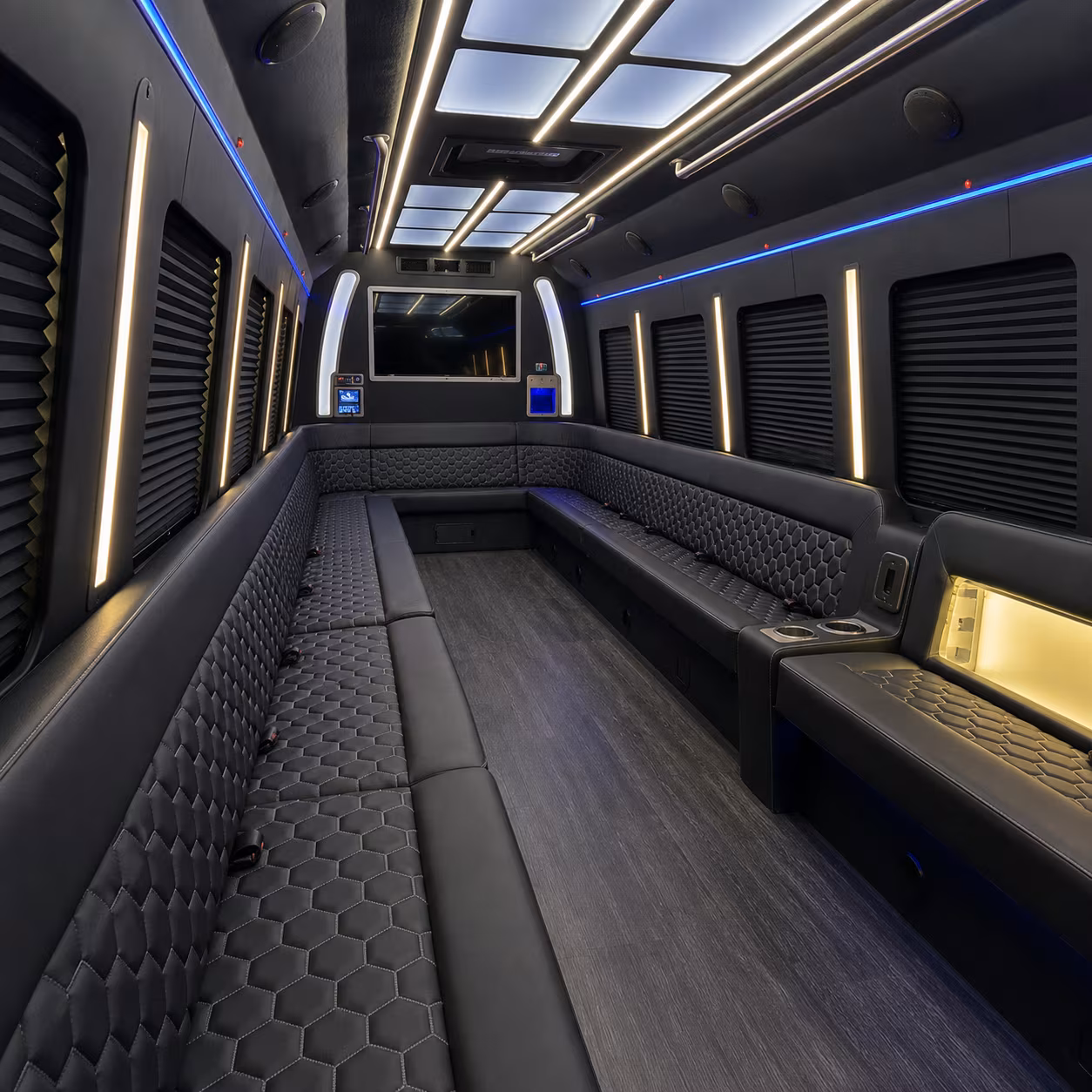 Boca Raton Wedding Transportation party bus exterior
