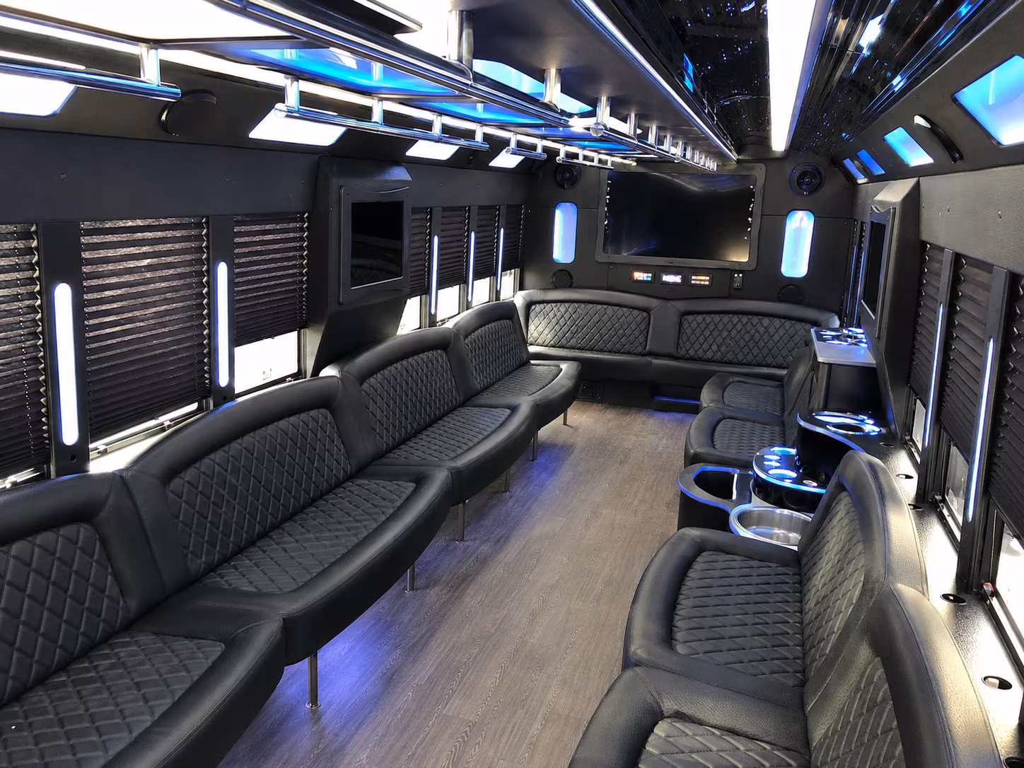 Boca Raton Wedding Transportation party bus exterior