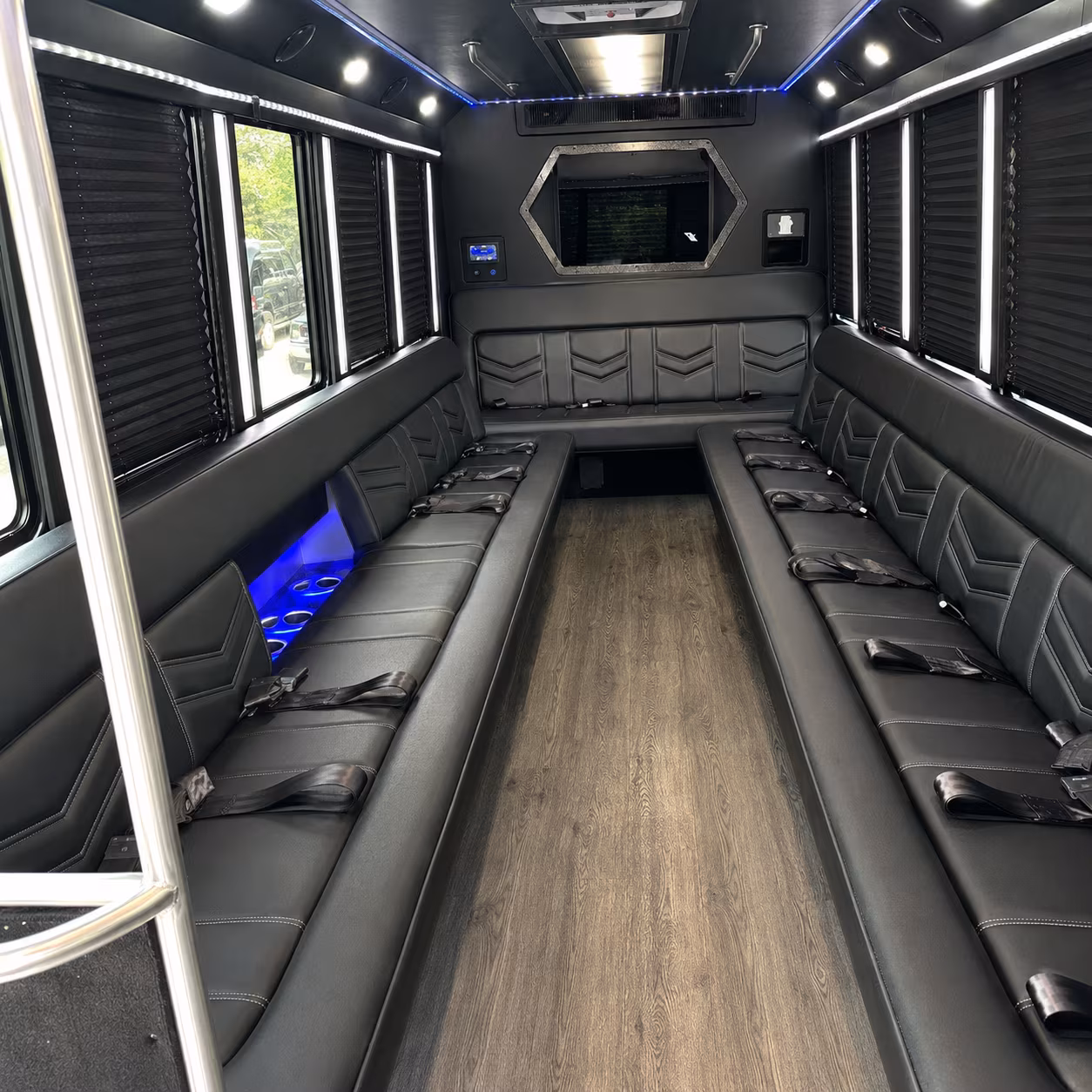 Boca Raton Wedding Transportation party bus exterior